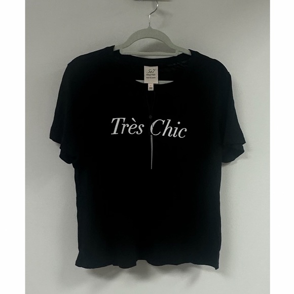 Cinq a Sept Trés Chic Tee Shirt- M,L - Picture 1 of 4